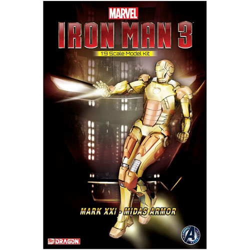 Iron Man 3 Mark 21 Midas Armor Electroplating Version Model Kit